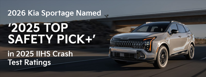 2026 Kia Sportage earns the IIHS TOP SAFETY PICK+