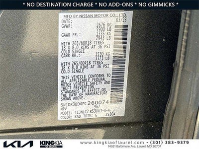 2023 Nissan Pathfinder Rock Creek