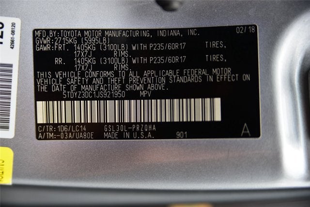 2018 Toyota Sienna XLE Premium