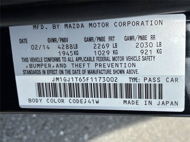 2015 Mazda Mazda6 i Touring