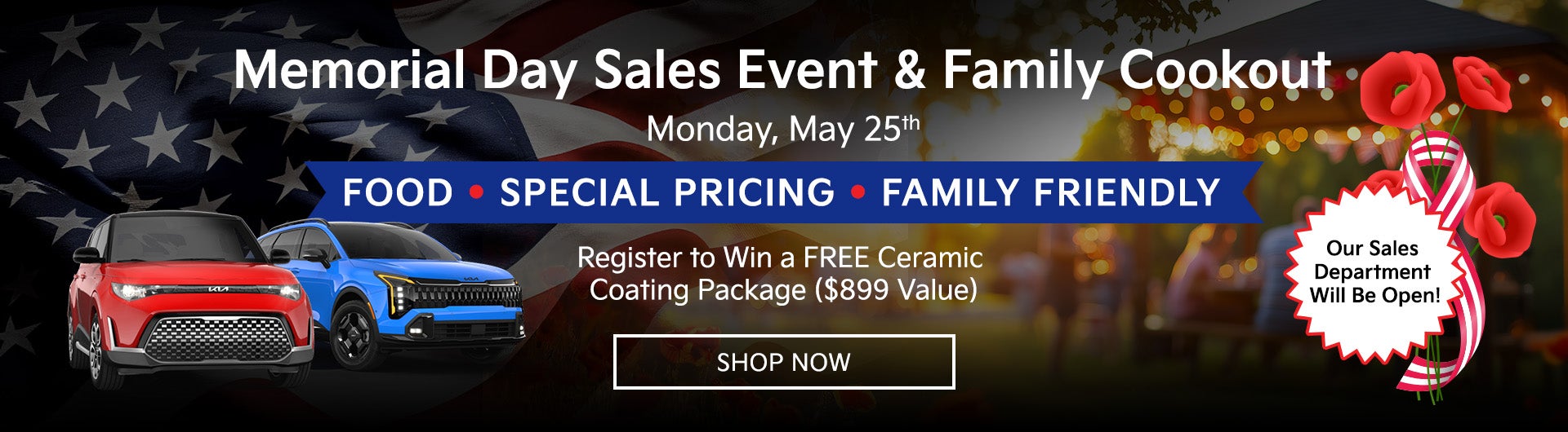 Memorial Day Sales Event