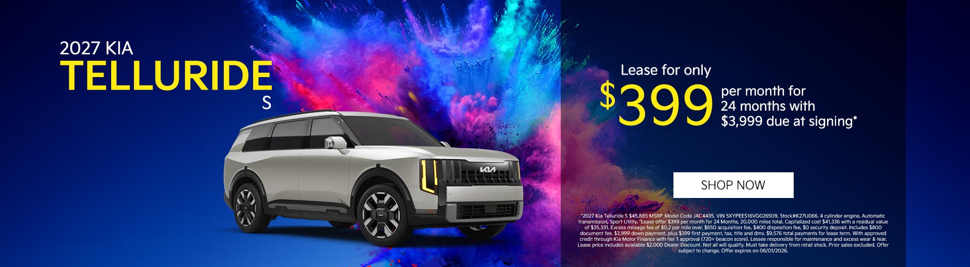 2026 Kia Telluride S
