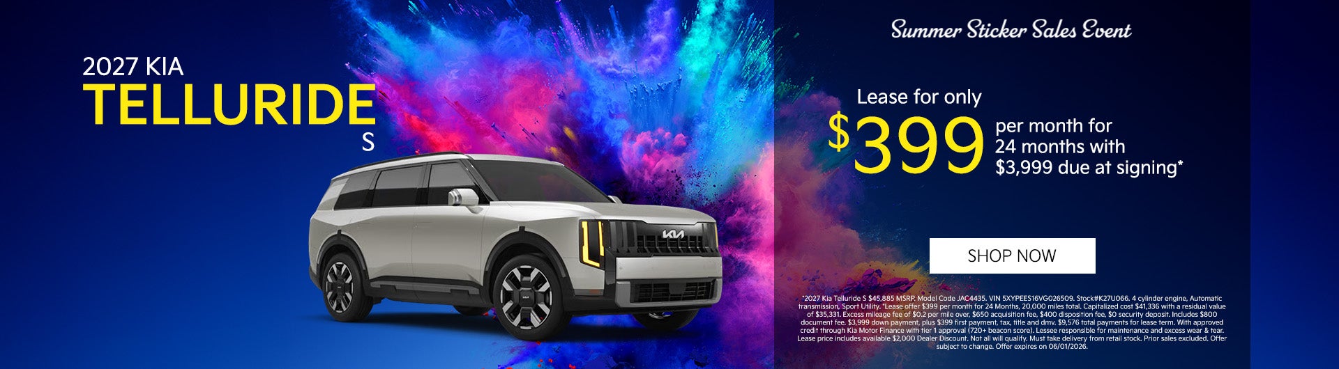 2026 Kia Telluride S