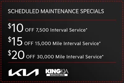 Scheduled Maintenance Specials