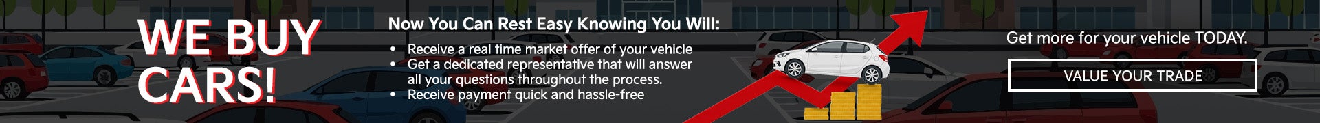 We buy cars